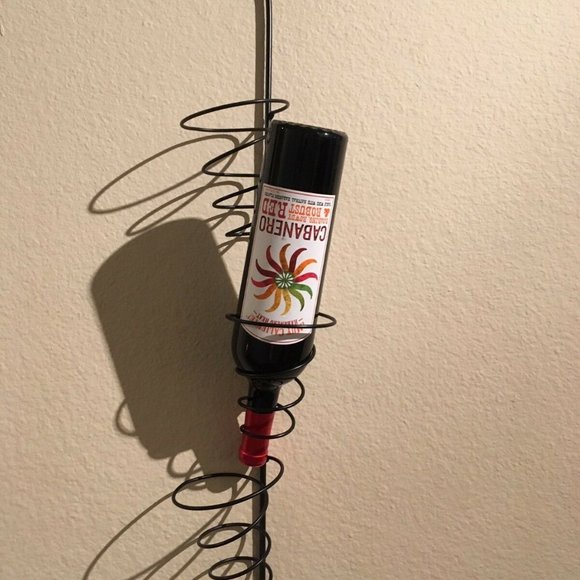 Custom made 3 bottle wrought iron wine rack - Picture 5 of 5